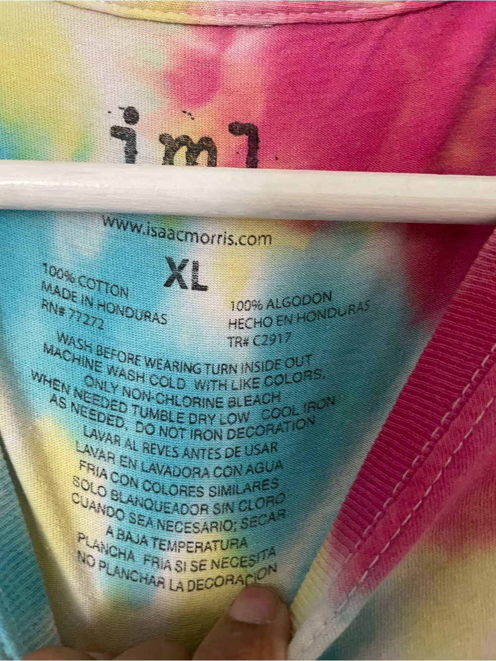 Tie-Dye Alien Graphic Short Sleeve Tee - Multicolor - Picture 4 of 7